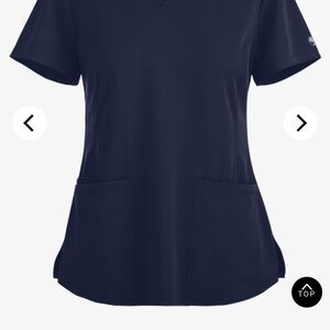 Healing Hands Navy Women's Top